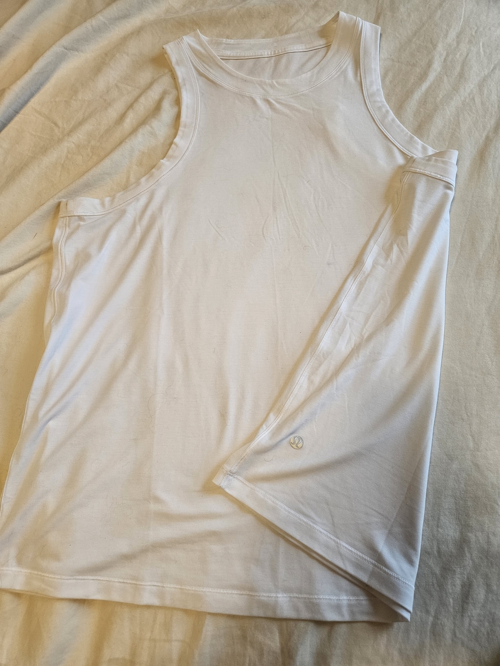 lululemon athletica Jersey Training White Tank Top